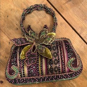 Mary Frances Embellished Multicolor Handbag